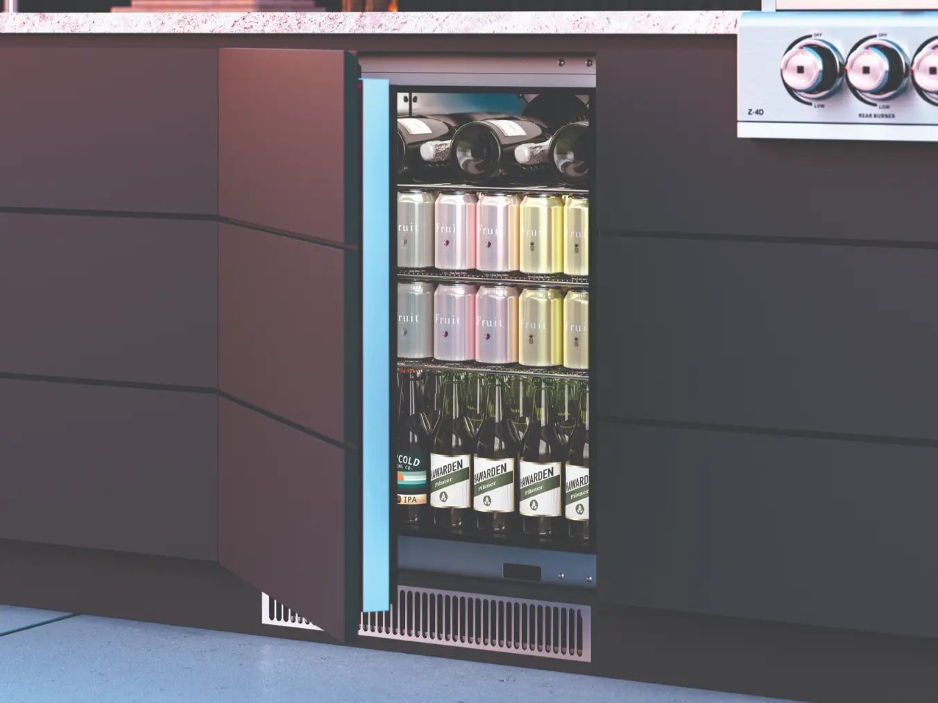 Intergrated fridge (002) integrated outdoor fridges